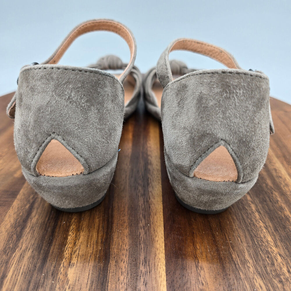 Gentle Souls Gray Suede Sandals - Picture 4 of 9